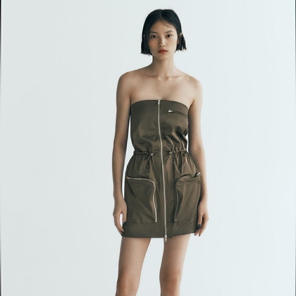 ZARA STRAPLESS DRESS - SIZE S- BRAND NEW WITH TAG